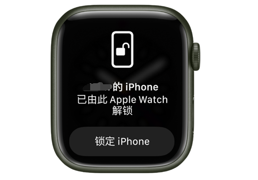 雄关区苹果手机维修分享用 AppleWatch 解锁配备面容 ID 的 iPhone方法 