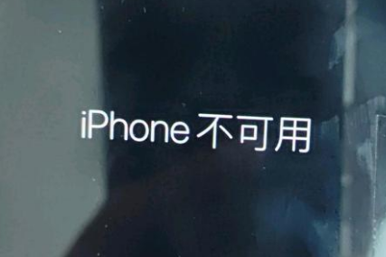 雄关区苹果服务网点分享锁屏界面显示“iPhone 不可用”如何解决 